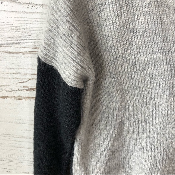 *3/$20* MADEWELL Warmlight Color Block Hi Lo V Neck Pullover Sweater Wool XS - Picture 5 of 8